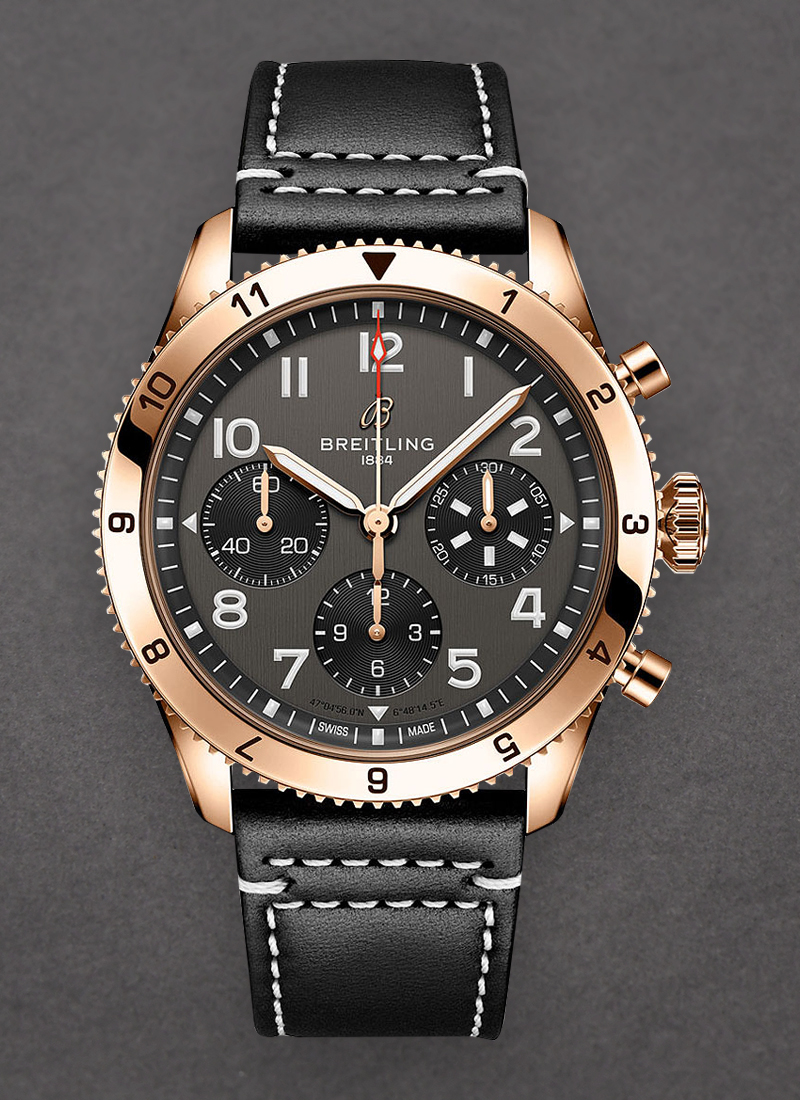 Breitling Classic AVI Chronograph 42 P-51 Mustang in Rose Gold