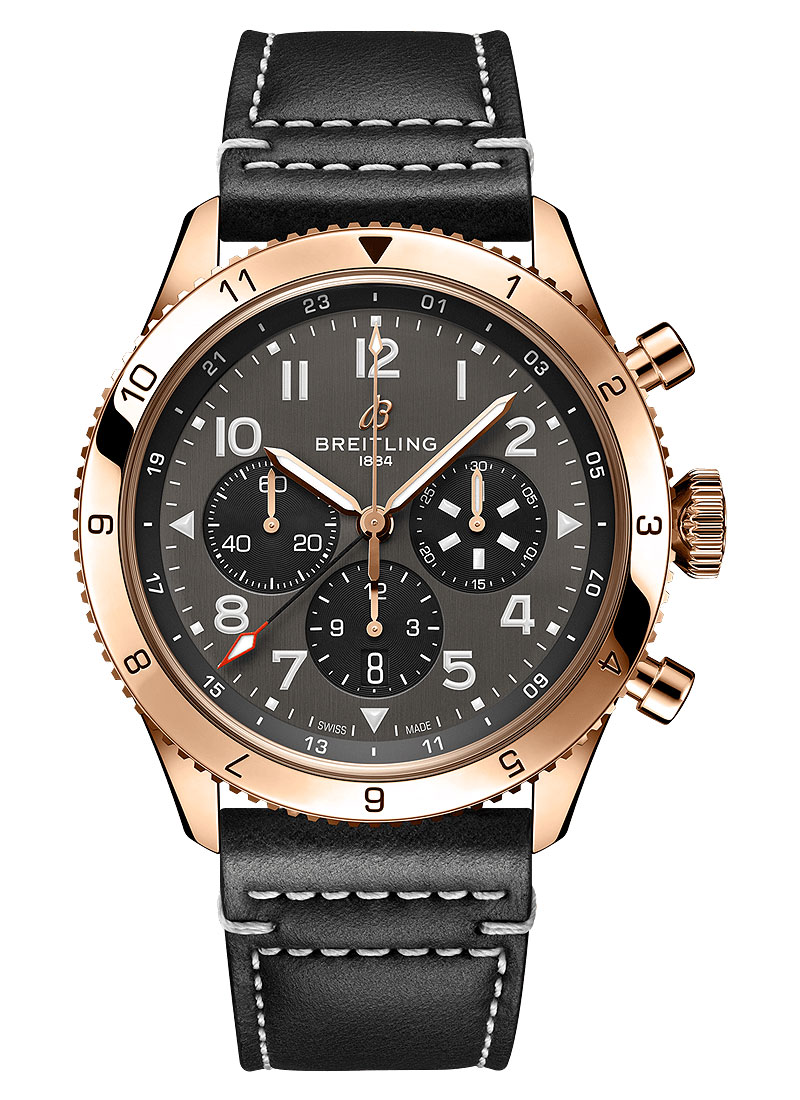 Breitling Super AVI B04 Chronograph GMT 46 P-51 Mustang in Rose Gold