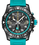 Endurance Pro Ironman 70.3 World Championship in Breitlight on Turquoise Blue Rubber Strap with Grey Dial