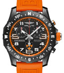 Endurance Pro Princeton University Edition in Breitlight on Orange Rubber Strap with Black Dial