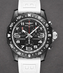 Endurance Pro in Breittlight on White Rubber Strap with Black Dial