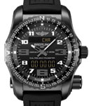 Professional Emergency in DLC Titanium On Black Rubber Strap with Black Dial