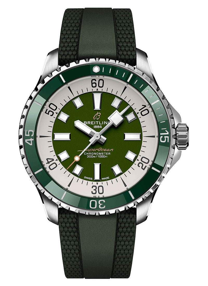 Breitling SuperOcean Automatic 44mm in Steel with Green Ceramic Bezel