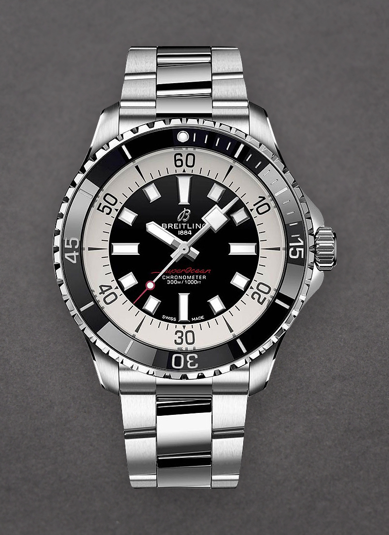 Breitling SuperOcean Automatic 44mm in Steel with Black Ceramic Bezel