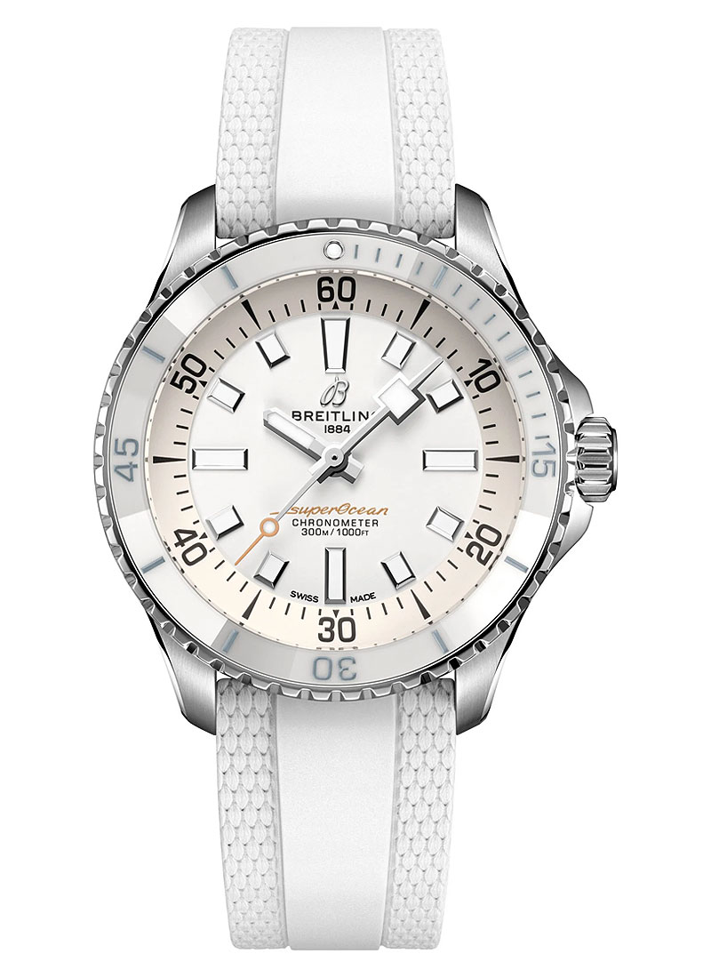 Breitling SuperOcean Automatic 36mm in Steel with White Ceramic Bezel