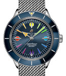 SuperOcean Heritage '57 Special Edition in Steel with Blue Bezel on Steel Bracelet with Blue Dial