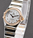 Constellation My Choice Mini in 2-Tone with Diamond Bezel on 2-Tone Bracelet with White MOP Dial