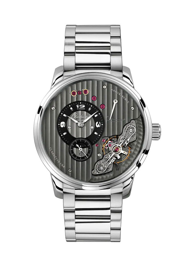 Glashutte Pano Matic Inverse 42mm Automatic in Steel
