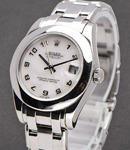 Masterpiece Midsize White Gold on Bracelet with MOP Dial