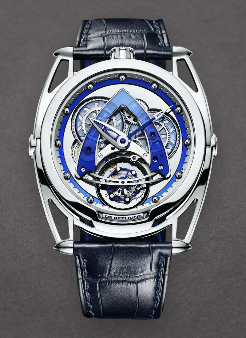 Debethune DB28 Steel Wheels Sapphire Tourbillon in Titanium - Limited to 10 Piece