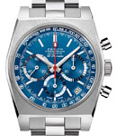 Chronomaster El Primero Revival Chronograph 37mm in Titanium on Titanium Bracelet with Blue Dial - Limited Edition