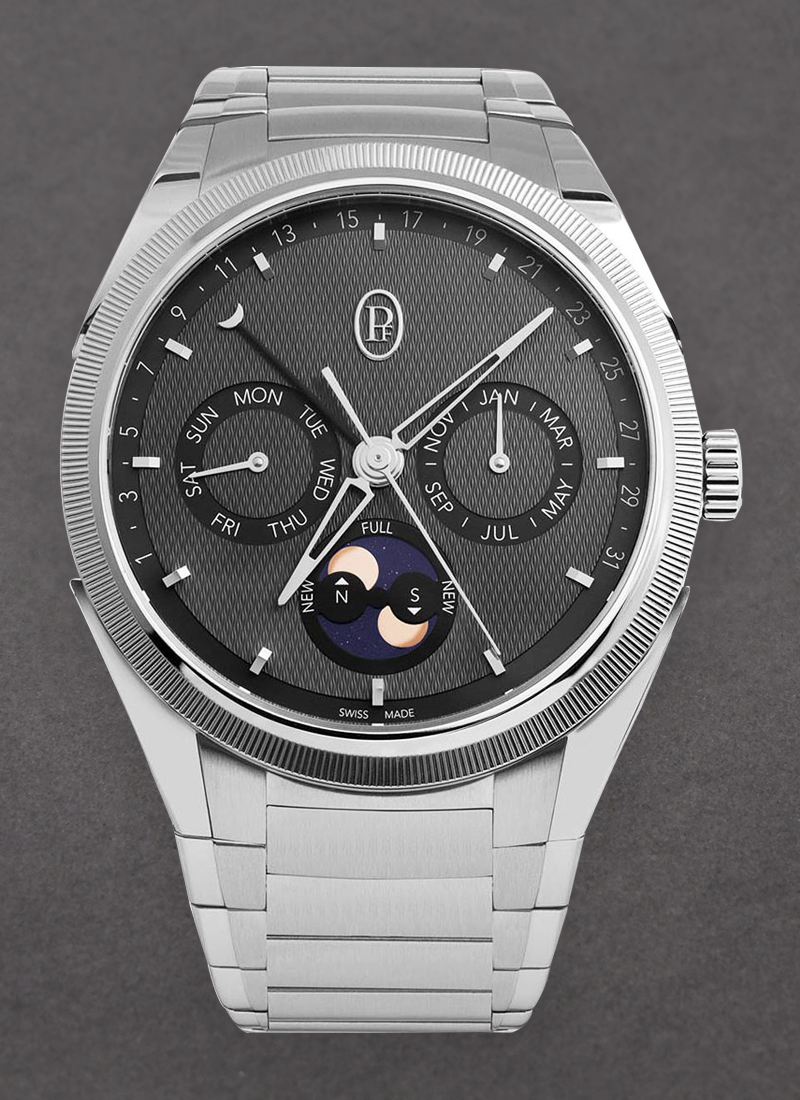 Parmigiani Tonda PF Annual Calendar 42mm in Steel with Platinum Bezel