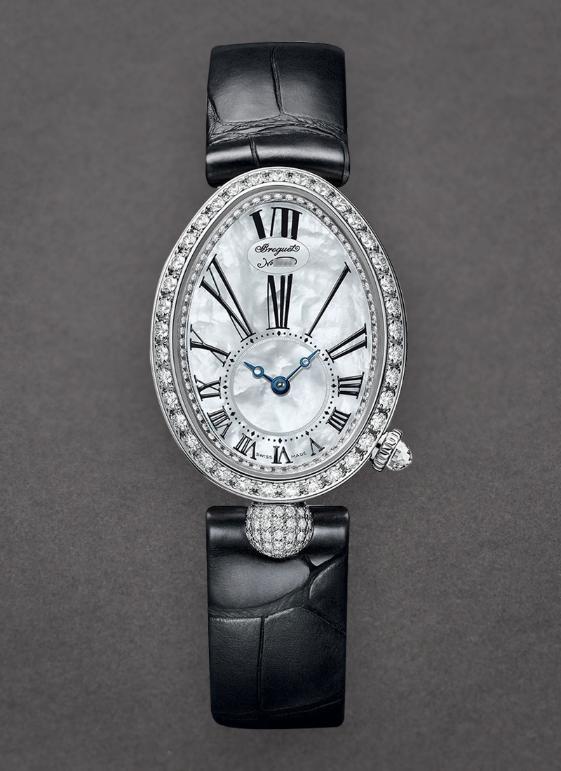 Breguet Reine de Naples Automatic in White Gold with Diamond Bezel