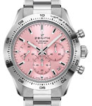 Chronomaster Sport 41mm in Steel on Steel Bracelet with Pink Dial 