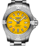 Avenger Automatic 45 in Steel on Steel Bracelet with Yellow Dial
