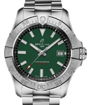 Avenger Automatic 42mm in Steel on Steel Bracelet with Green Dial