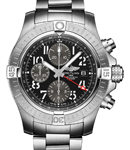 Avenger Chronogragh GMT 45mm in Steel on Steel Bracelet with Black Dial