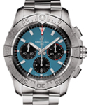 Avenger B01 Chronograph 44mm in Steel on Steel Bracelet with Blue Dial