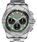 Avenger B01 Chronograph 44mm in Steel on Steel Bracelet with Green Dial
