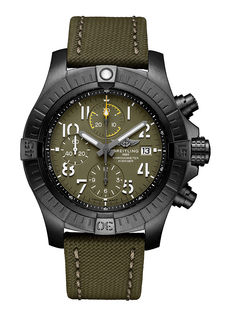 Breitling Avenger Chronograph 45mm Night Mission in DLC Coated Titanium