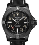 Avenger Automatic 45 Seawolf in DLC Coated Titanium on Black Fabric Strap with Black Dial