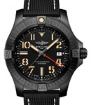 Avenger Automatic 45 GMT in DLC Coated Titanium on Black Fabric Strap with Black Dial