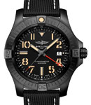 Avenger Automatic 45 GMT in DLC Coated Titanium on Black Fabric Strap with Black Dial
