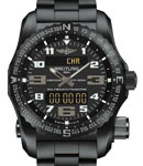 Professional Emergency in DLC Titanium On DLC Titanium Bracelet with Black Dial