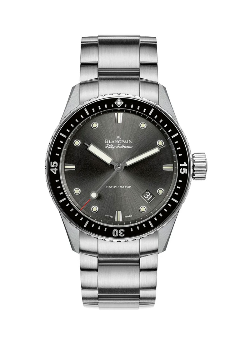 Blancpain Fifty Fathoms Bathyscaphe in Steel with Black Bezel