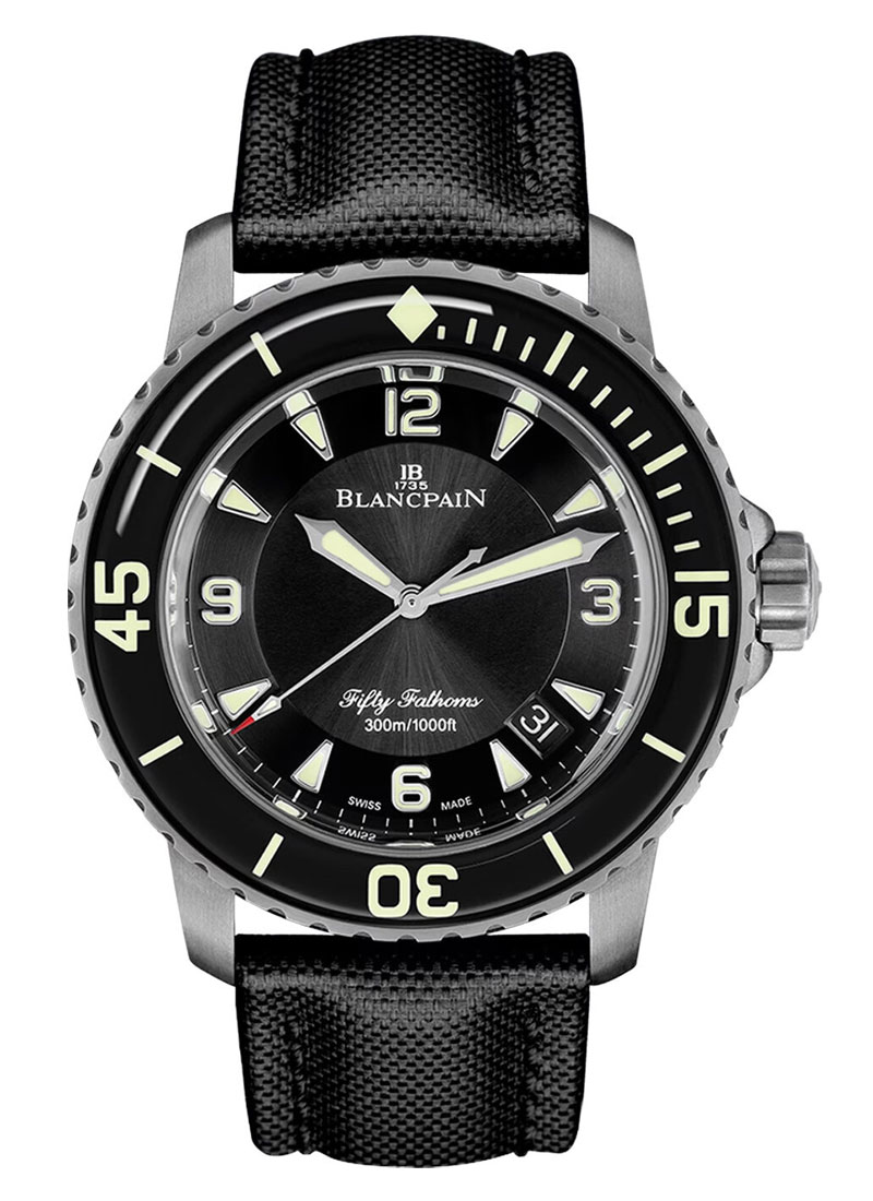 Blancpain Fifty Fathoms Automatic in Titanium with Black Bezel