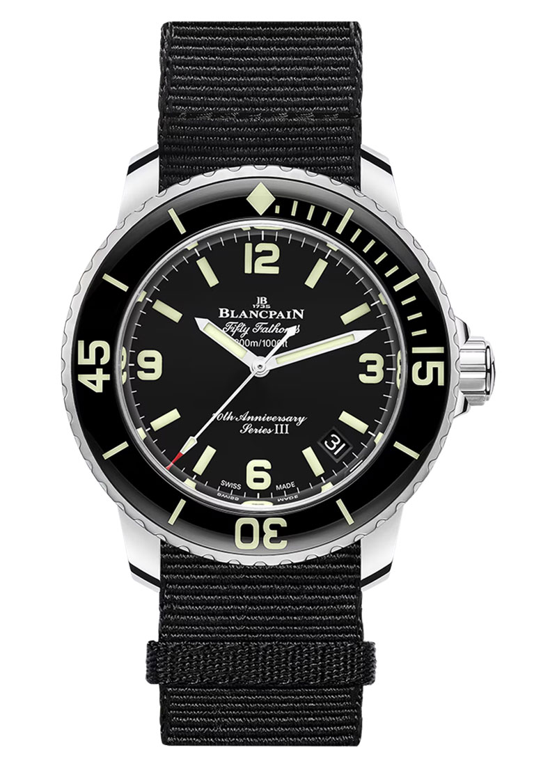 Blancpain Fifty Fathoms 70th Anniversary Act 1 Series III in Steel with Black Bezel