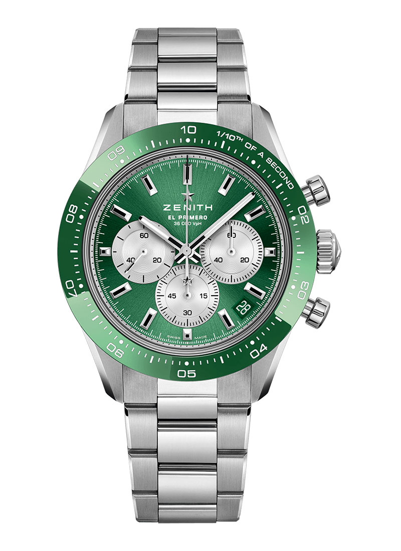 Zenith Chronomaster El Primero Yoshida Limited 41mm in Steel with Green Bezel