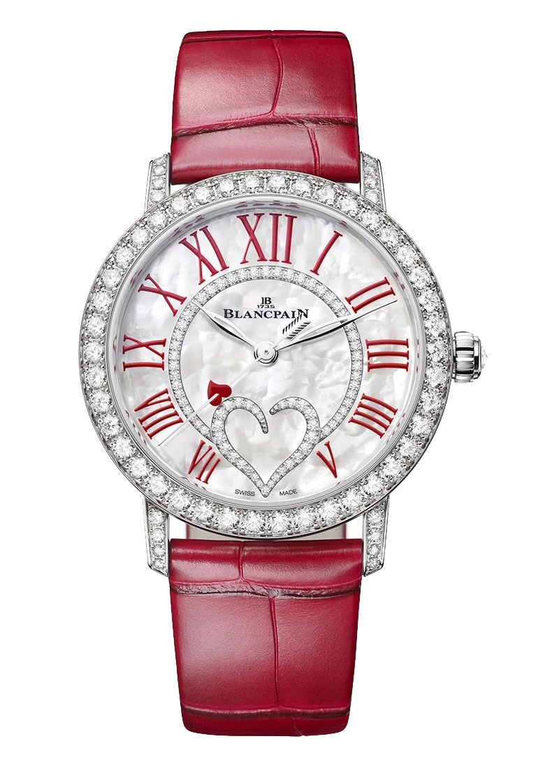 Blancpain Ladybird Valentine's Day 2024 in White Gold with Diamond Bezel