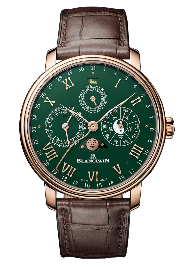 Blancpain Villeret Calendrier Chinois Traditionnel 45.2mm Automatic in Rose Gold