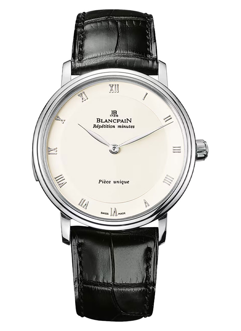 Blancpain Villeret Minute Repeater 38mm Automatic in White Gold