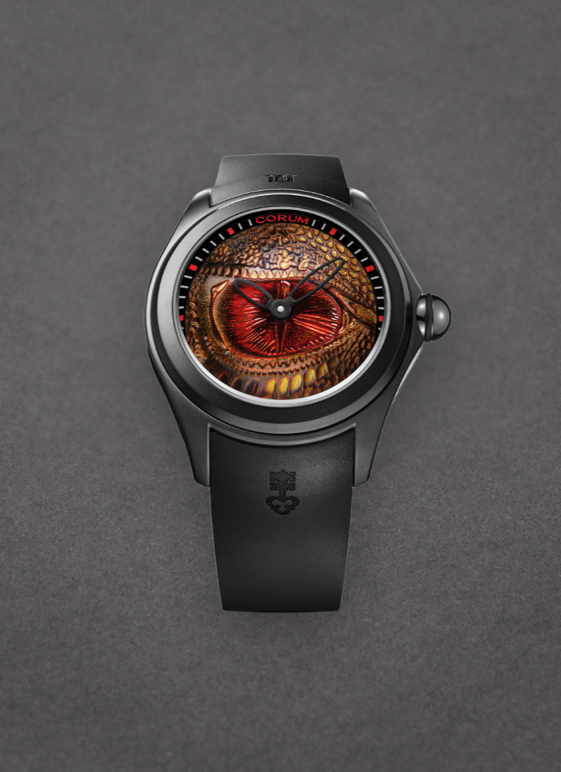 Corum Bubble 47 Dragon in Black PVD Steel