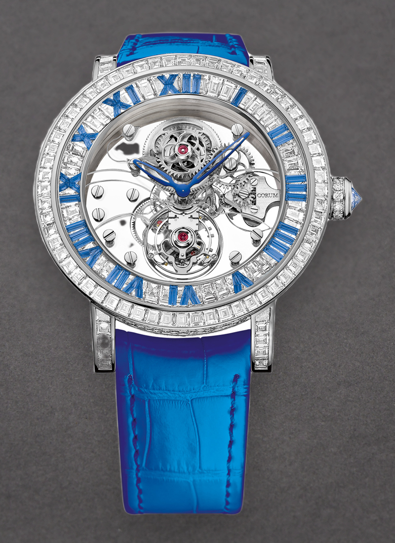 Corum Heritage Classical 46.5mm Billionaire Tourbillon in White Gold with Diamond Bezel