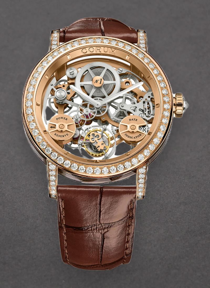 Corum Lab 02 in Rose Gold with Diamond Bezel