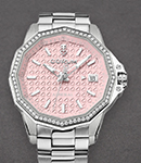 Admiral 38mm Automatic in Titanium on Titanium Bracelet with Pink Dial