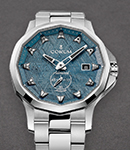 Admiral 42mm Automatic in Steel on Steel Bracelet with Blue Meteorite Dial