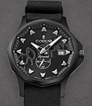Admiral 42mm Automatic in Black Ceramic on Black Nato Fabric Strap with Black Dial