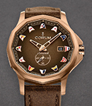 Admiral 42mm Automatic in Bronze on Brown Calfskin Leather Strap with Brown Dial