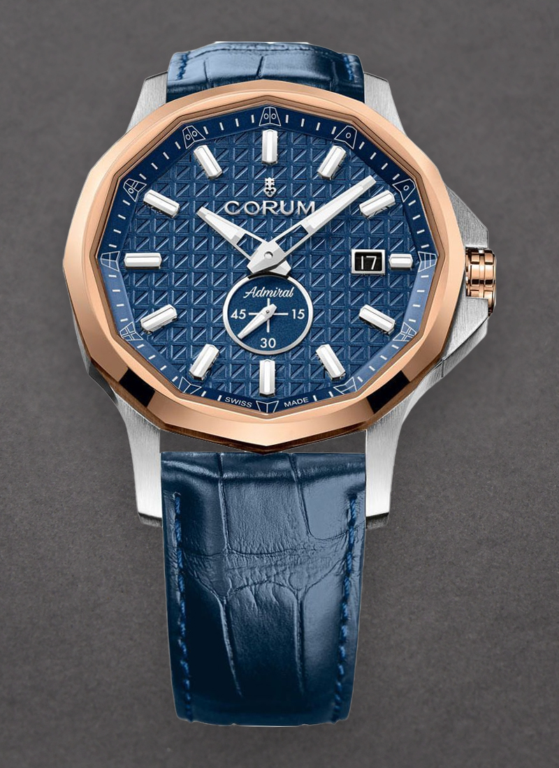 Corum Admiral 42mm Automatic in Steel with Rose Gold Bezel