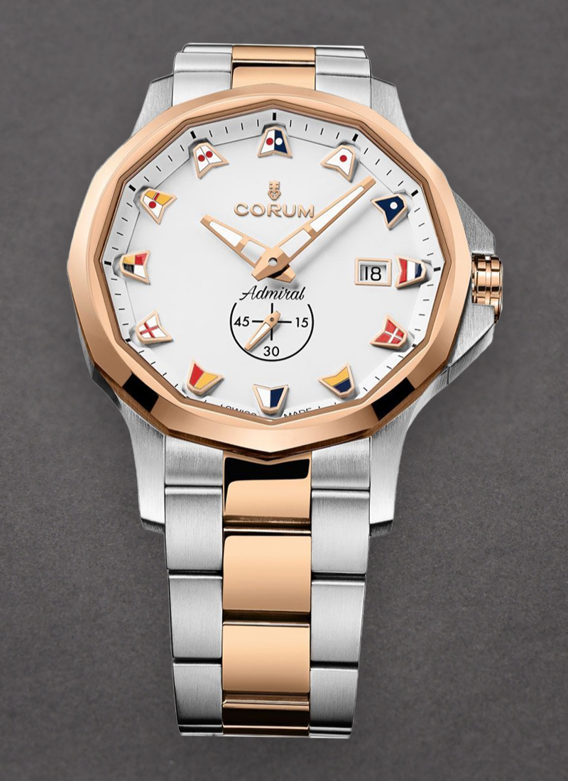 Corum Admiral 42mm Automatic in Steel with Rose Gold Bezel