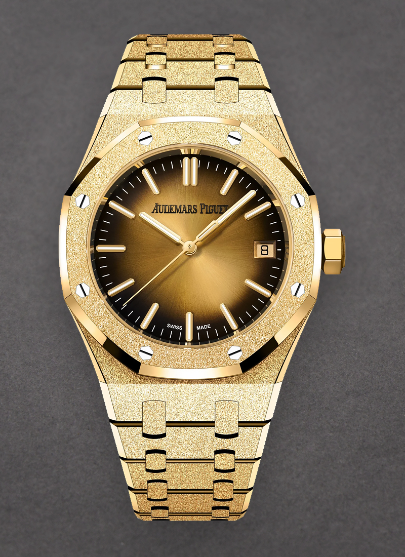 Audemars Piguet Royal Oak 37mm Automatic in Frosted Yellow Gold 