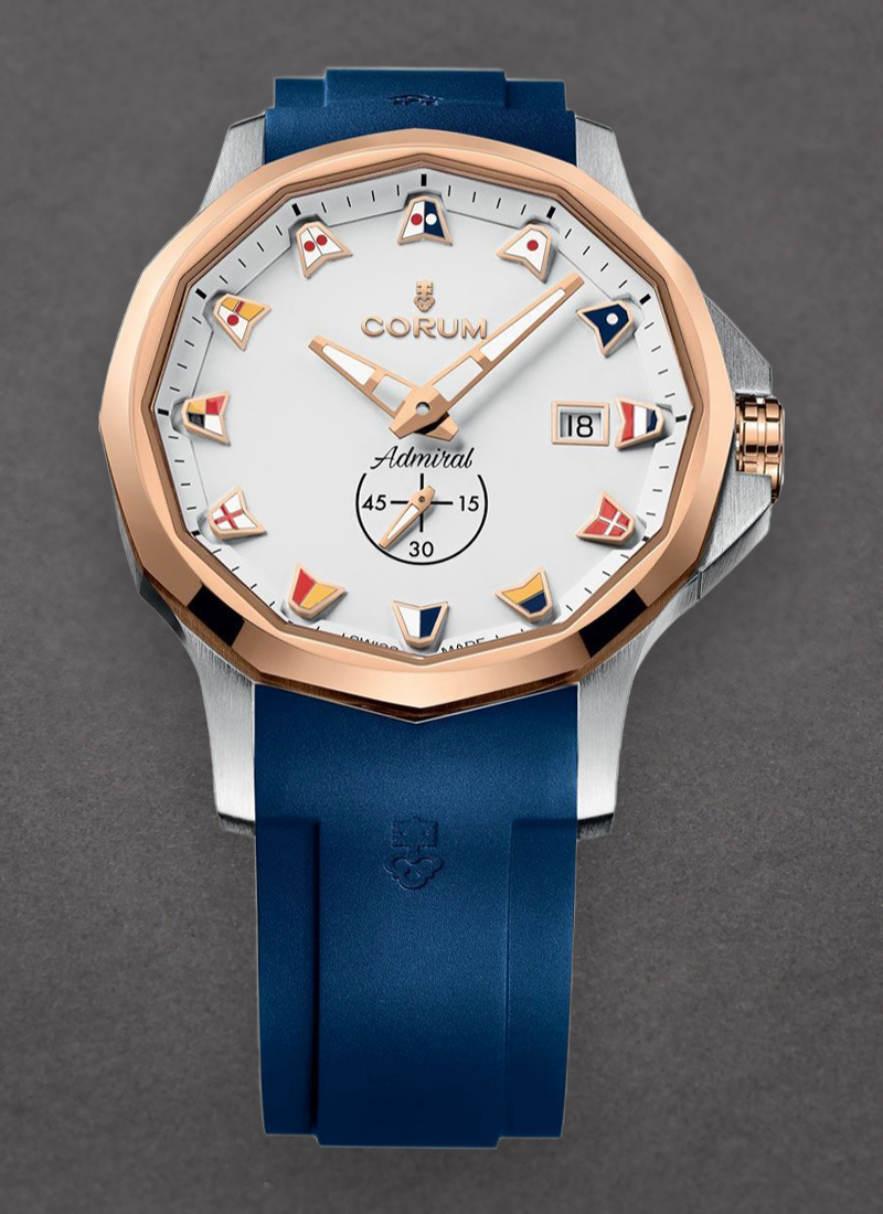 Corum Admiral 42mm Automatic in Steel with Rose Gold Bezel