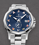 Admiral 42mm Automatic in Steel on Steel Bracelet with Blue Dial