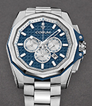 Admiral 45mm Chronograph Automatic in Titanium on Titanium Bracelet with Blue Dial