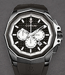 Admiral 45mm Chronograph Automatic in Black PVD Titanium on Black Rubber Strap with Black Dial