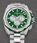 Admiral 45mm Tourbillon Openworked Automatic in Titanium on Titanium Bracelet with Green Dial